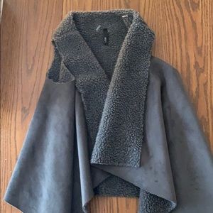 Fashion Suede/faux fur Vest